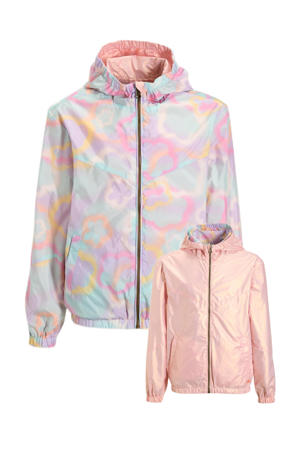 reversible jacket blurred floral