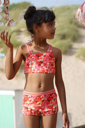 crop bikini Tanzania rood/oranje/roze