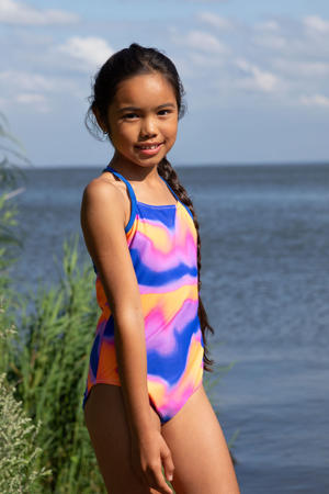badpak Sunset blauw/roze/oranje