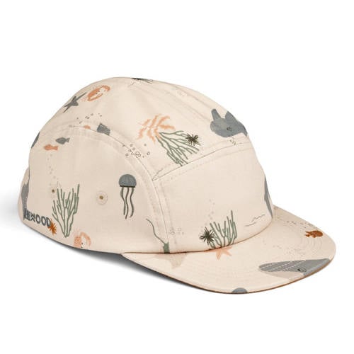 Liewood pet Rory beige/blauw/groen Jongens/Meisjes Katoen All over print