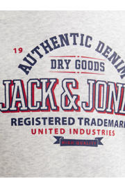 thumbnail: JACK & JONES JUNIOR hoodie JJELOGO met logo wit melange