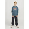 JACK & JONES JUNIOR hoodie JJELOGO met logo blauw