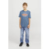 JACK & JONES JUNIOR T-shirt JJELOGO met logo blauw