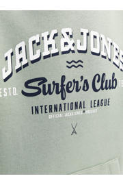 thumbnail: JACK & JONES JUNIOR hoodie JJELOGO met logo zachtgroen