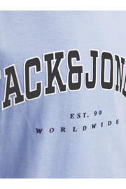 thumbnail: JACK & JONES JUNIOR T-shirt JJECALEB VARSITY met logo lichtblauw