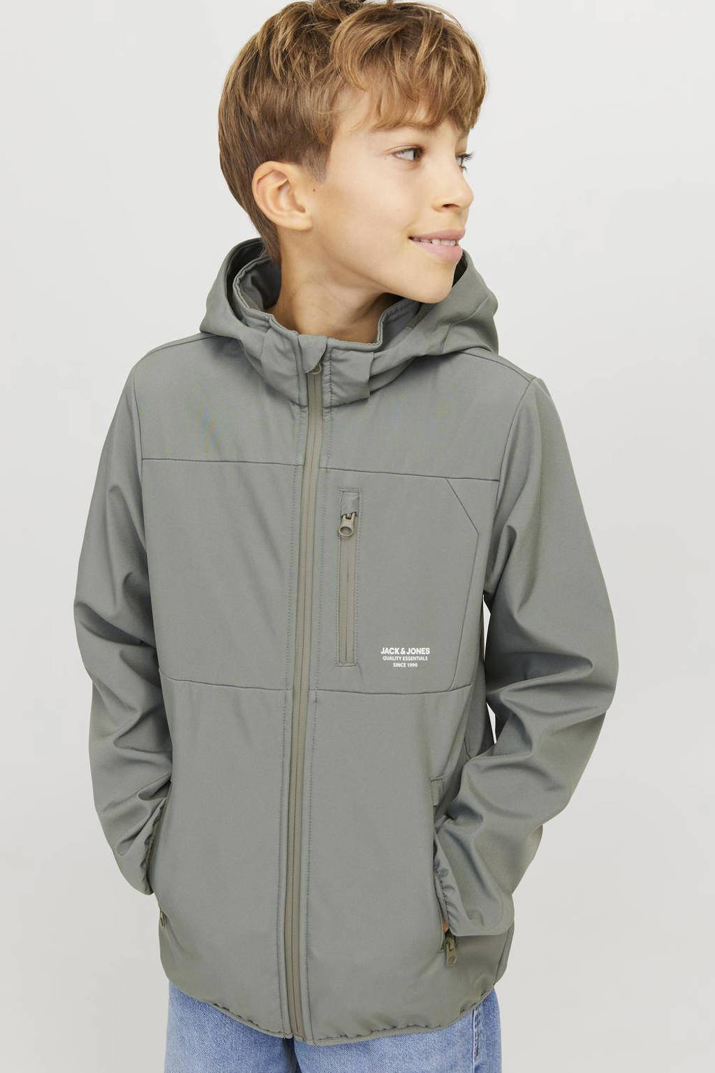 Jack & Jones JJEBASIC HOOD - Kapuzenpullover - mountain view/dunkelgrün
