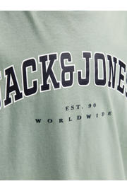 thumbnail: JACK & JONES JUNIOR T-shirt JJECALEB VARSITY met logo zachtgroen