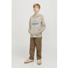 JACK & JONES JUNIOR hoodie JJELOGO met logo beige
