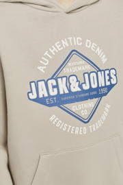 thumbnail: JACK & JONES JUNIOR hoodie JJELOGO met logo beige