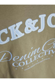 thumbnail: Groene jongens JACK & JONES JUNIOR t-shirt van katoen met korte mouwen en ronde hals