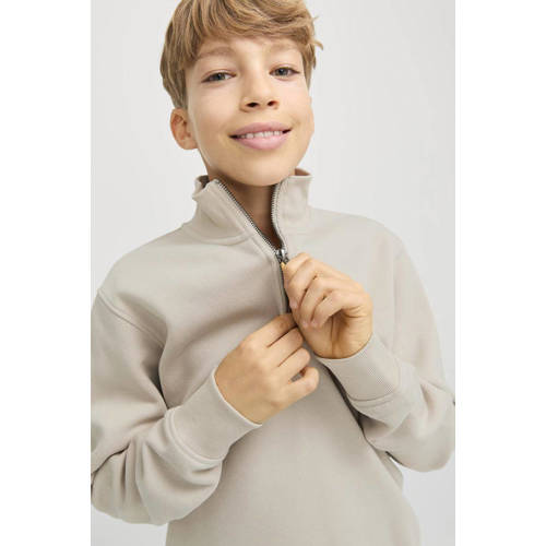 JACK & JONES JUNIOR sweater beige Effen - maat 164 afbeelding