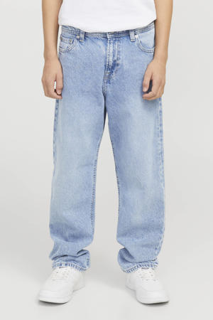 relaxed high waist regular fit jeans light blue denim