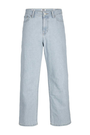 high waist baggy fit jeans light blue denim