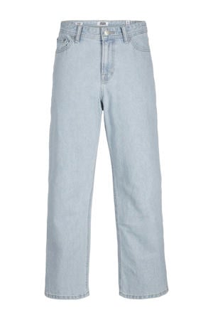 high waist baggy fit jeans light blue denim