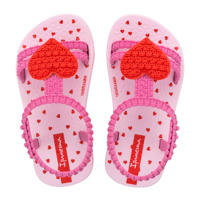 thumbnail: Roze en rode meisjes Ipanema My First Ipanema sandalen van rubber met drukknoop
