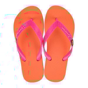 teenslippers oranje/roze