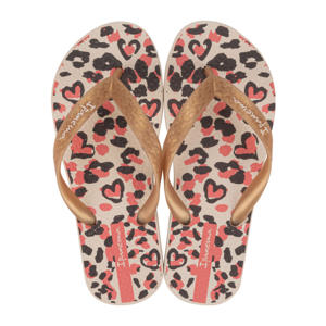 Temas  teenslippers beige/goud