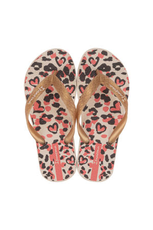 Temas  teenslippers beige/goud