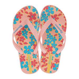 Temas  teenslippers roze/blauw/geel