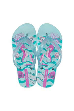 Classic  teenslippers blauw/roze