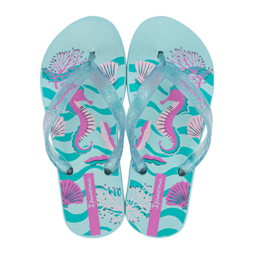 Ipanema Classic teenslippers blauw/roze Jongens/Meisjes Rubber