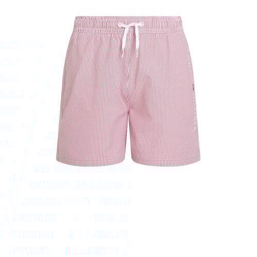 Tommy Hilfiger zwemshort rood/wit Jongens Polyester Streep