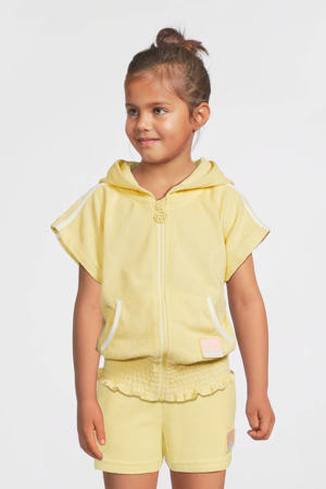 vest van badstof geel