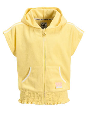 vest van badstof geel