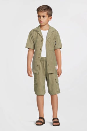 overhemd van badstof khaki