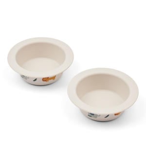 Peony Printed Suction Bowl 2-Pack