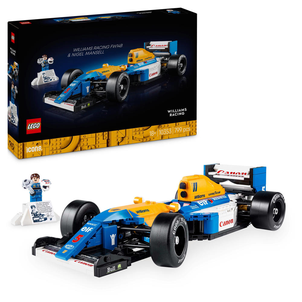 LEGO Icons Williams Racing FW14B en Nigel Mansell 10353