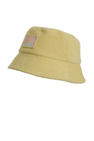 buckethat van badstof geel