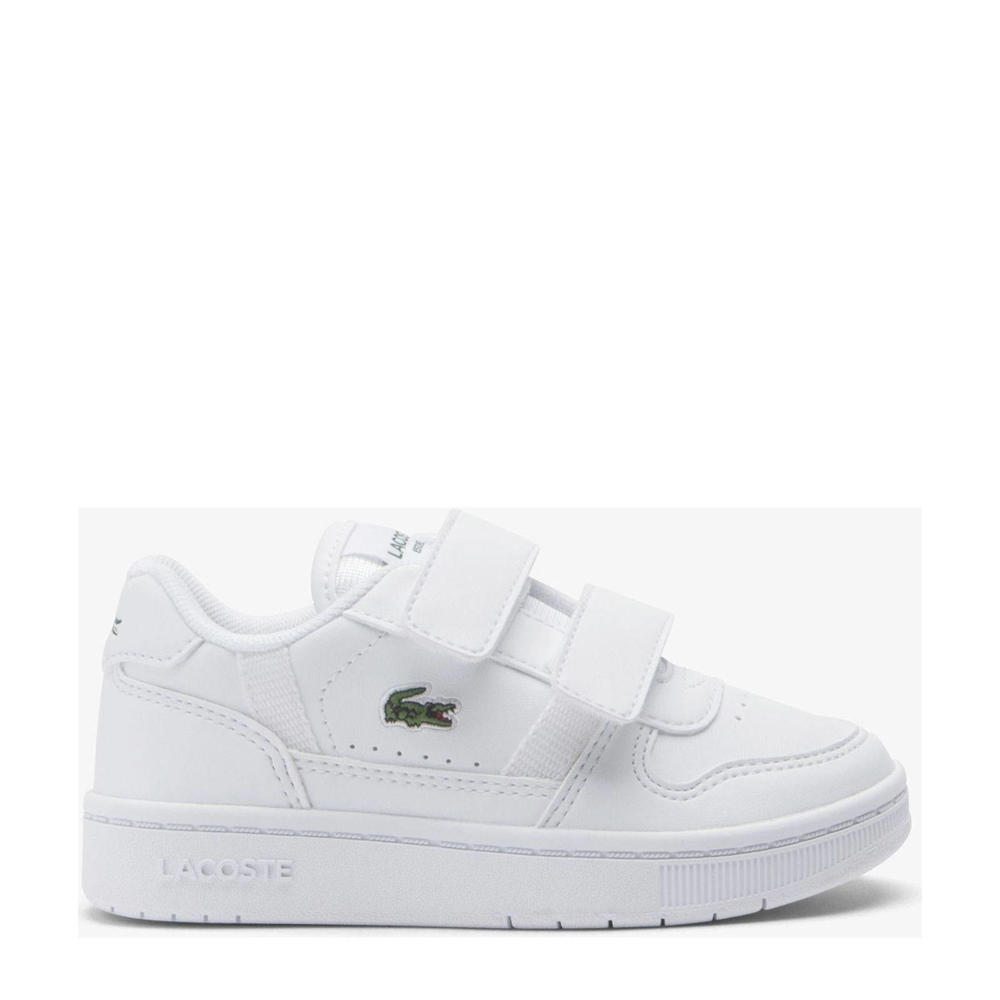 Witte jongens en meisjes Lacoste T-Clip Set 224 sneakers van imitatieleer/voering: textiel/voetbed: eva met klittenband