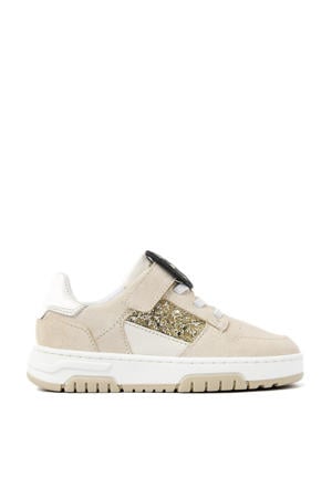 Basket Court Jr leren sneakers beige