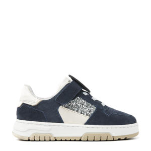 Basket Court Jr suède sneakers donkerblauw