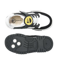 thumbnail: Nubikk Basket Court Jr  leren sneakers zwart/wit
