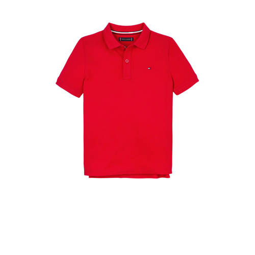 Tommy Hilfiger polo Rood Jongens Katoen Polokraag Effen