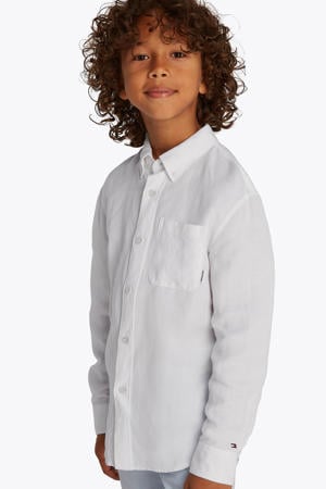 linnen longsleeve wit