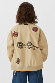 thumbnail: Coolcat jas Jimmy met printopdruk beige