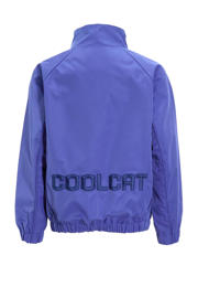 thumbnail: Paarse jongens Coolcat jas Rico van polyester met backprint, lange mouwen, opstaande kraag en drukknoopsluiting