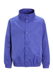 thumbnail: Paarse jongens Coolcat Jas Rico van polyester met backprint, lange mouwen, opstaande kraag en drukknoopsluiting