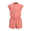 Me & My Monkey twill jumpsuit peach