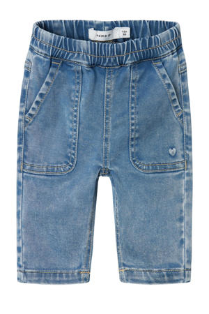 regular waist regular fit jeans light blue denim