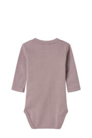 thumbnail: NAME IT BABY romper NBFBODY - set van 3 mauve/roze/ecru