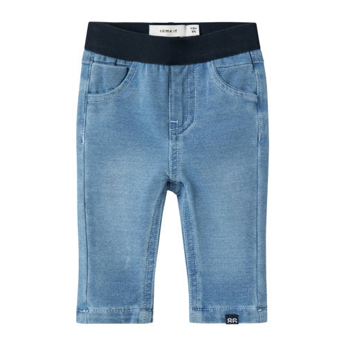 NAME IT BABY baby slim fit jeans NBMSILAS Light blue denim Blauw Jongens Katoen - maat 62 afbeelding