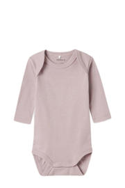 thumbnail: NAME IT BABY romper NBFBODY - set van 3 mauve/ecru