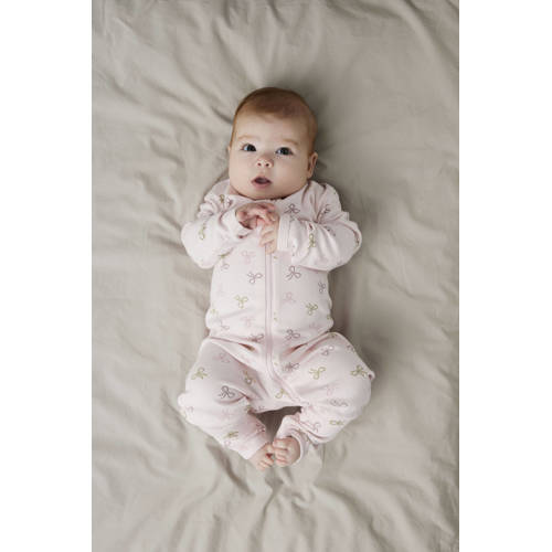 NAME IT BABY pyjama NBFNIGHTSUIT - set van 2 roze/lichtroze Meisjes Katoen Ronde hals