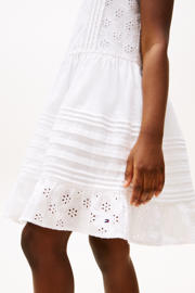 thumbnail: Tommy Hilfiger korte jurk broderie wit