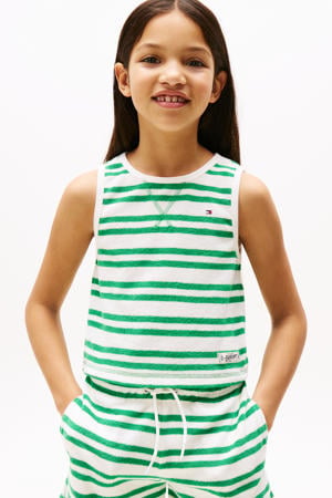 mouwloze top groen
