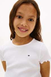 thumbnail: Tommy Hilfiger T-shirt wit rib gebreid